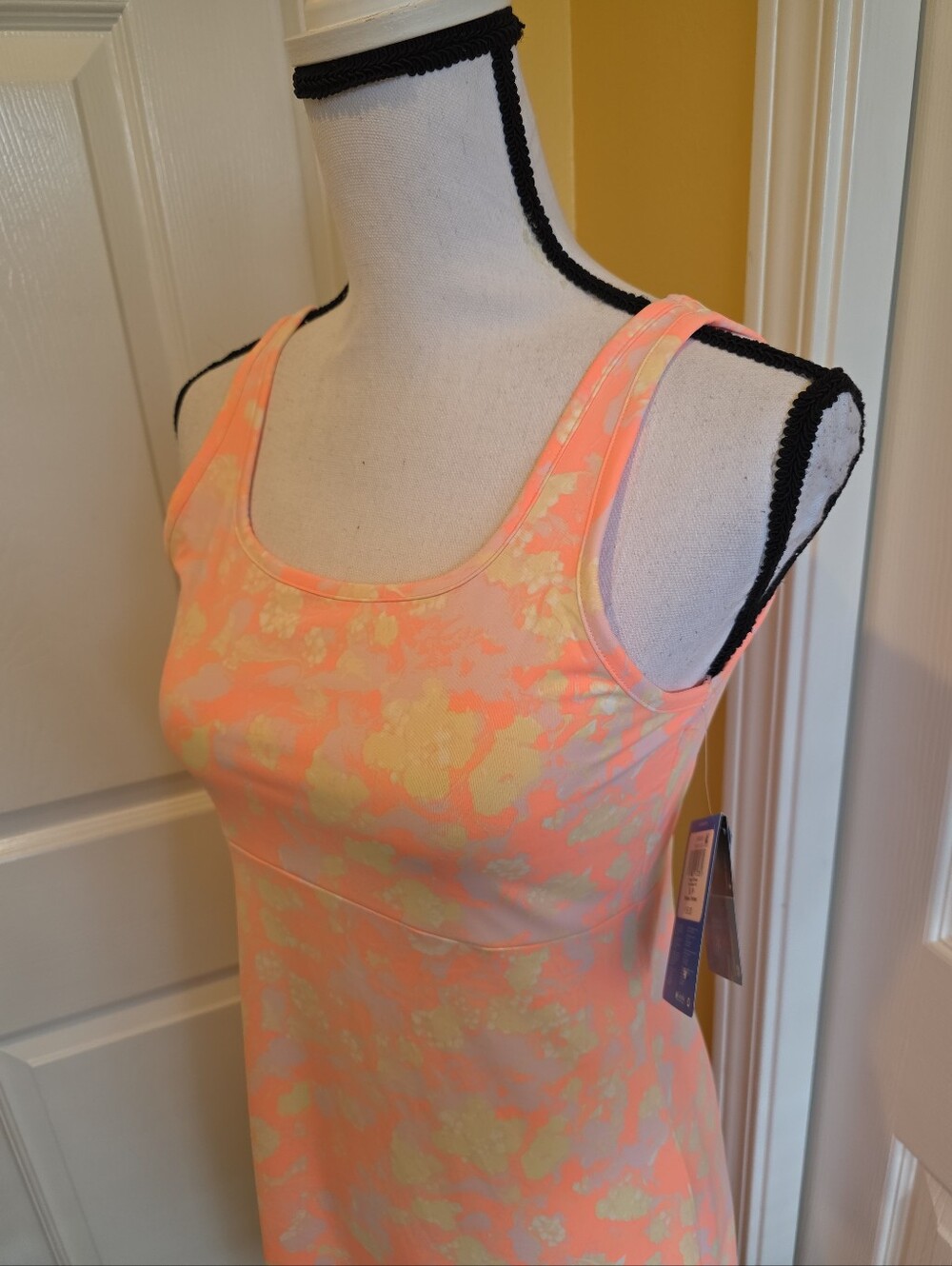 COLUMBIA ORANGE TANK DRESS, SIZE S, NEW - Picture 4 of 13